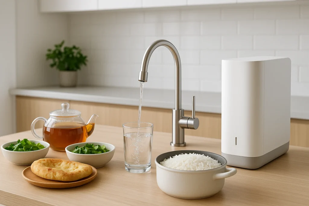 تاثیر دستگاه تصفیه آب بر طعم و کیفیت آشپزی- تصفیه نور