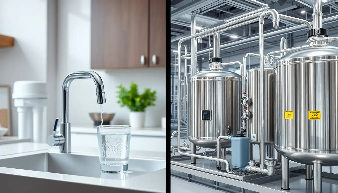 تفاوت کیفیت و دقت تصفیه در دستگاه‌های خانگی و صنعتی - تصفیه نور