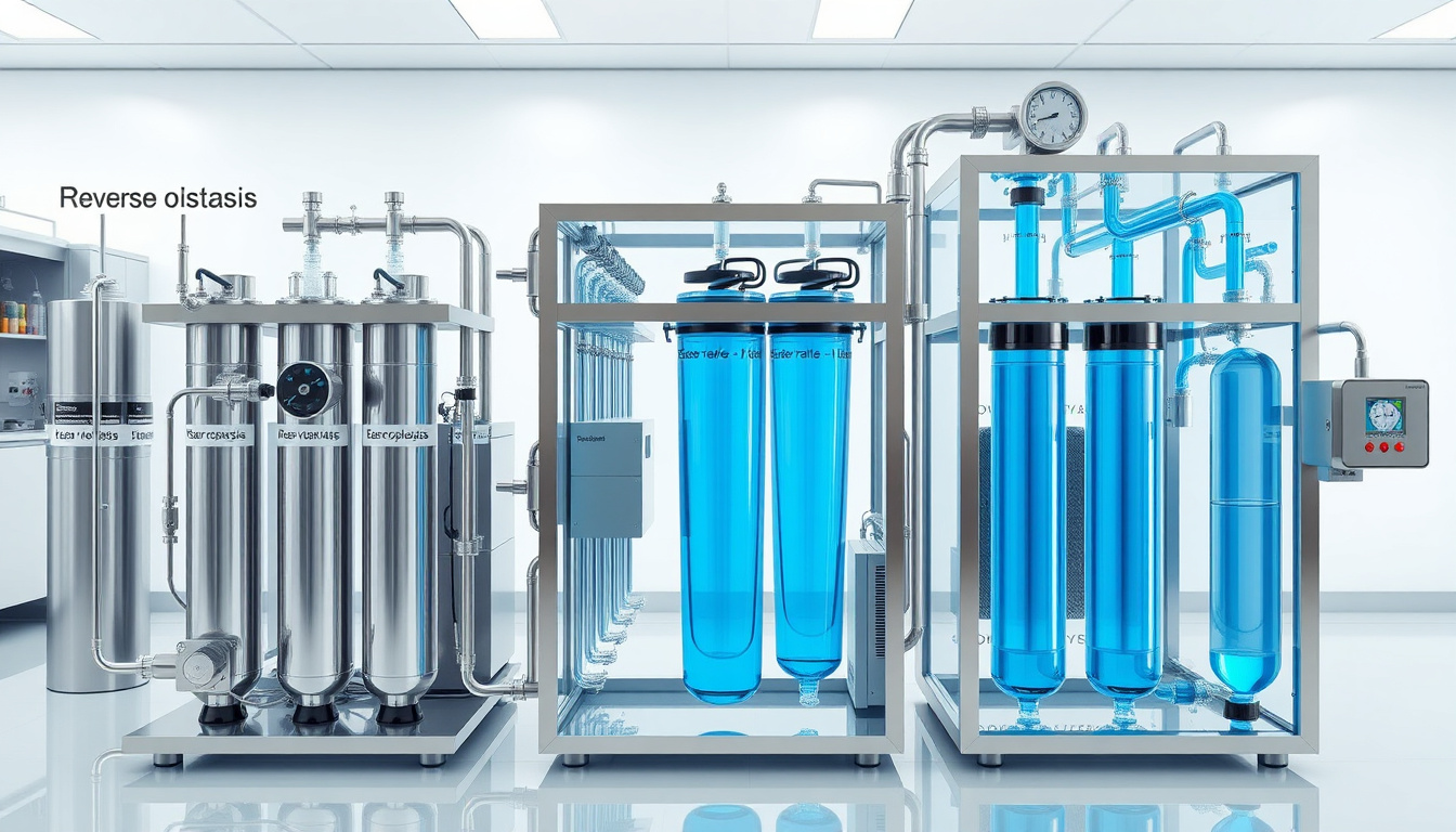 مقایسه کارایی روش‌های نوین تصفیه آب: اسمز معکوس، نانوفیلتراسیون و الکترودیالیز - تصفیه نور